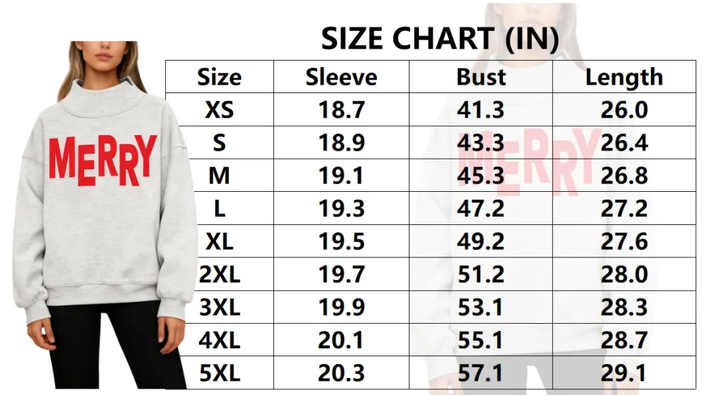 Merry Christmas Puff Print Design Sweatshirt