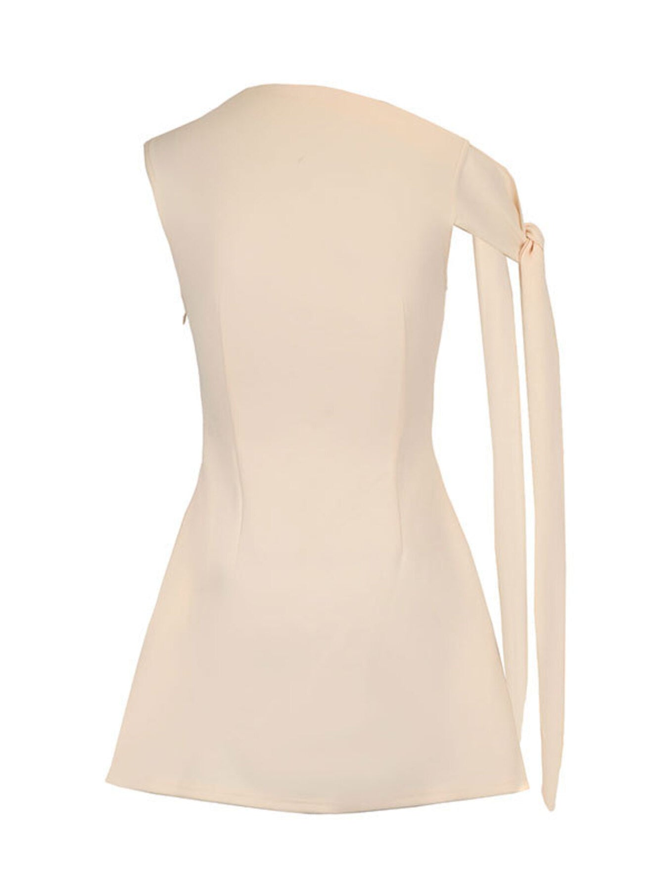 One-Shoulder Bowknot Mini Dress