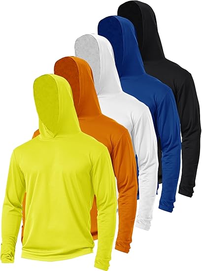Running Hooded Top: Long Sleeve Quick-Dry Shirt with Thumb Holes