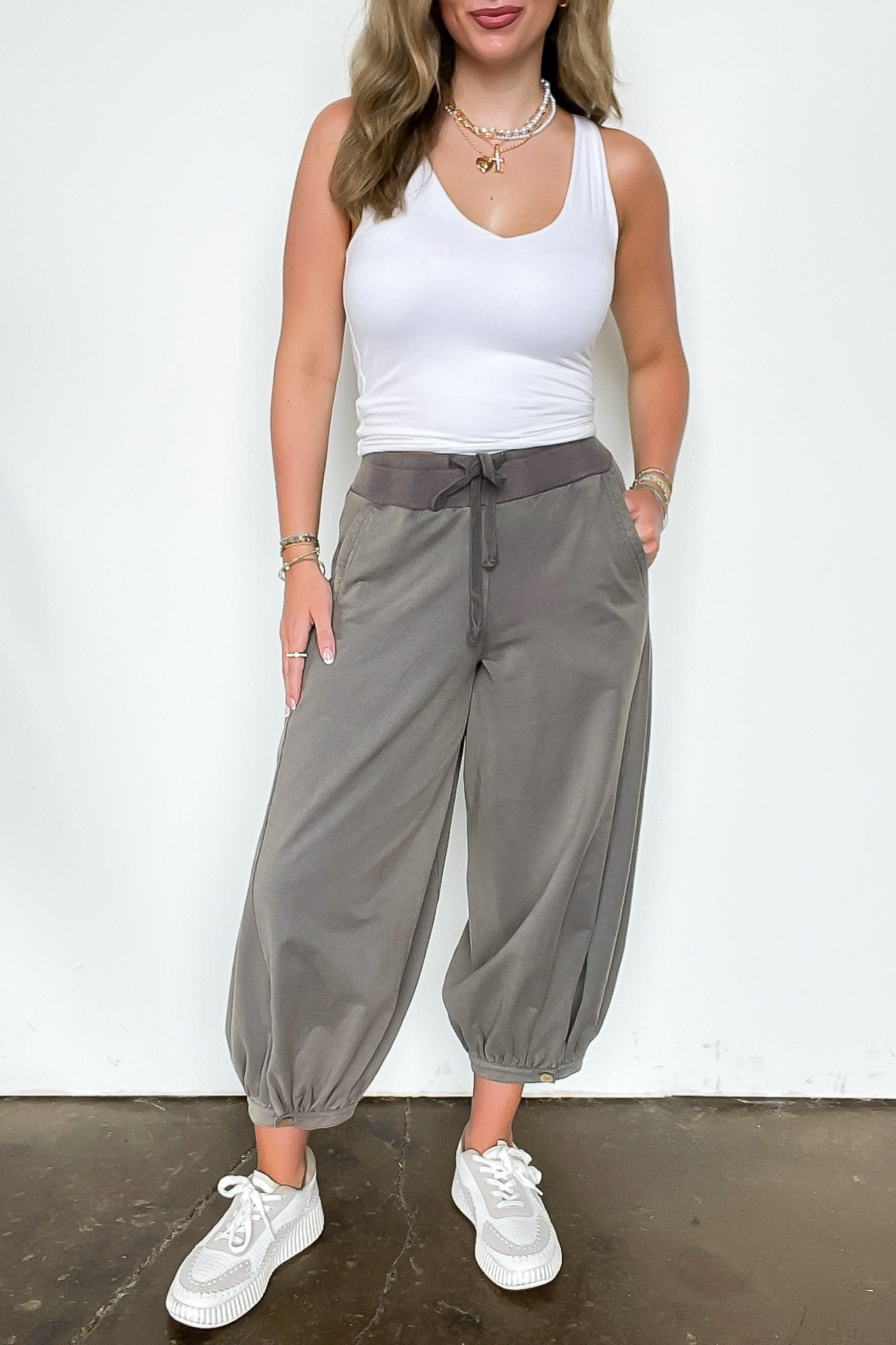 Acid Wash Bubble Pants