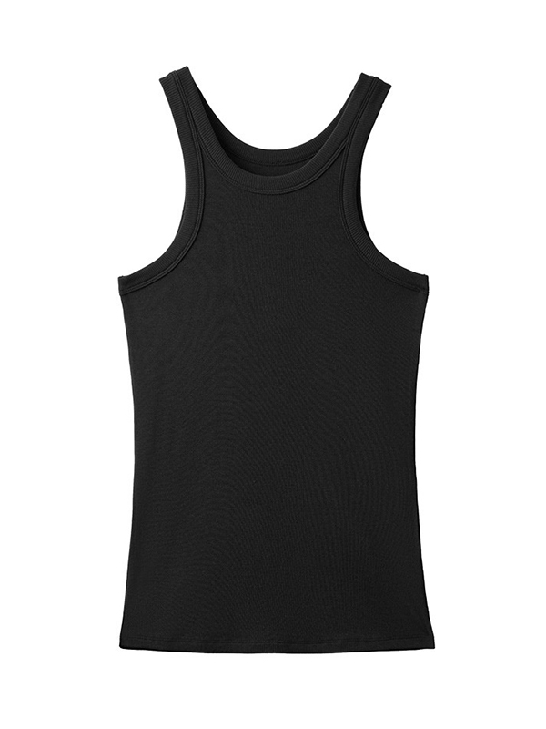 Solid Color Skinny Sleeveless Round-Neck Vest Top