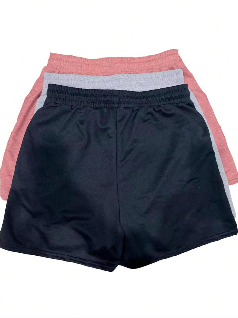Women’s Plus Size Solid Drawstring Waist Shorts – Lightweight Casual Shorts for Running, Gym, Yoga & Everyday Comfort