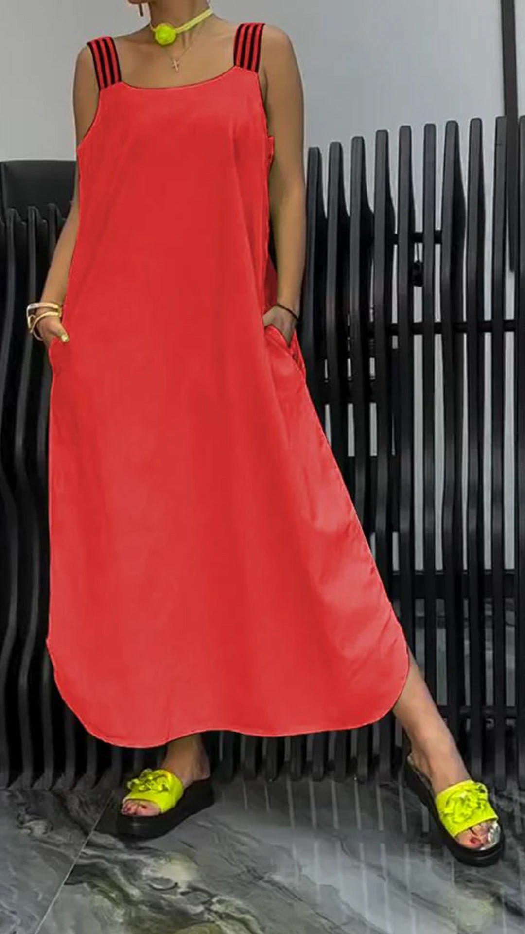 Women's Summer Beauty Maxi Dress Comfortable Cotton And Linen Dress