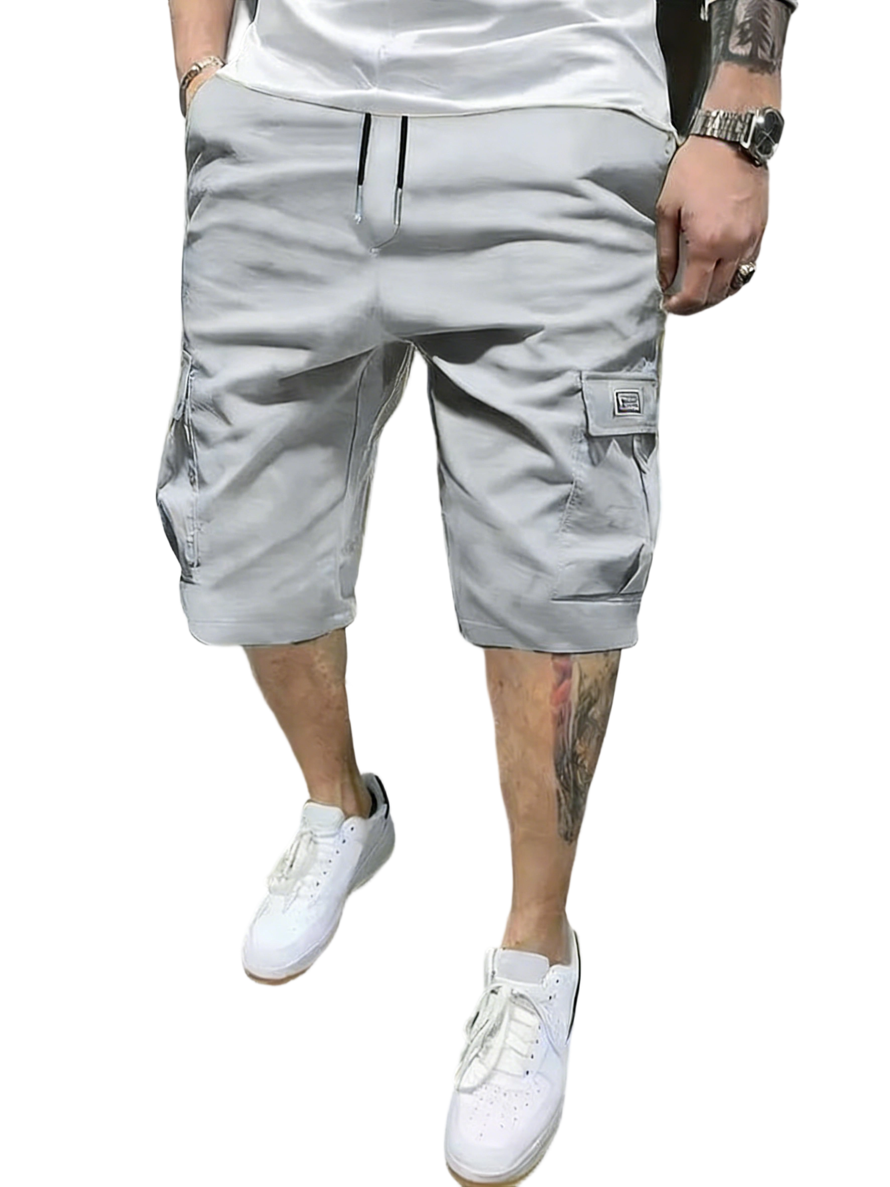 Men's Shorts with Slanted Pockets - Casual Multi-Pack