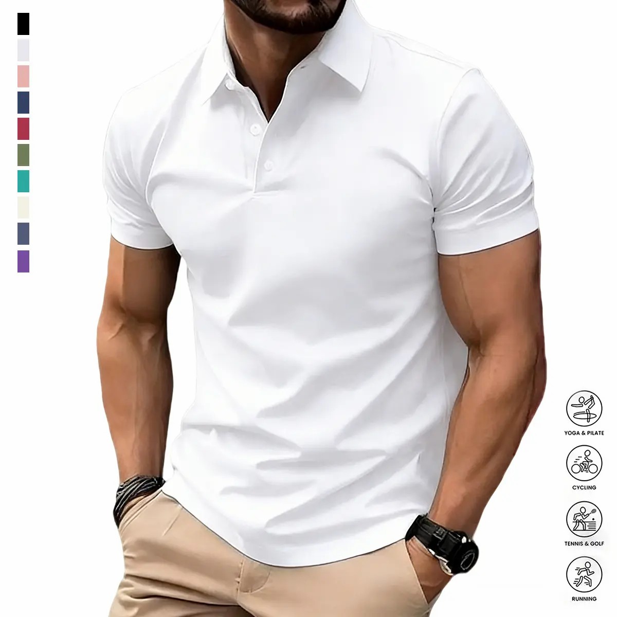 Men’s Classic Polo Shirt – Summer Casual & Business Essential