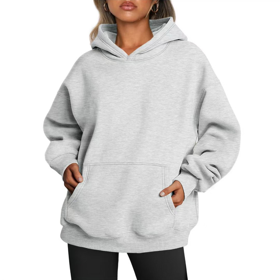 Unisex Oversized Hoodies Fleece Sweatshirts Long Sleeve Sweaters Pullover Fall Clothes with Pocket
