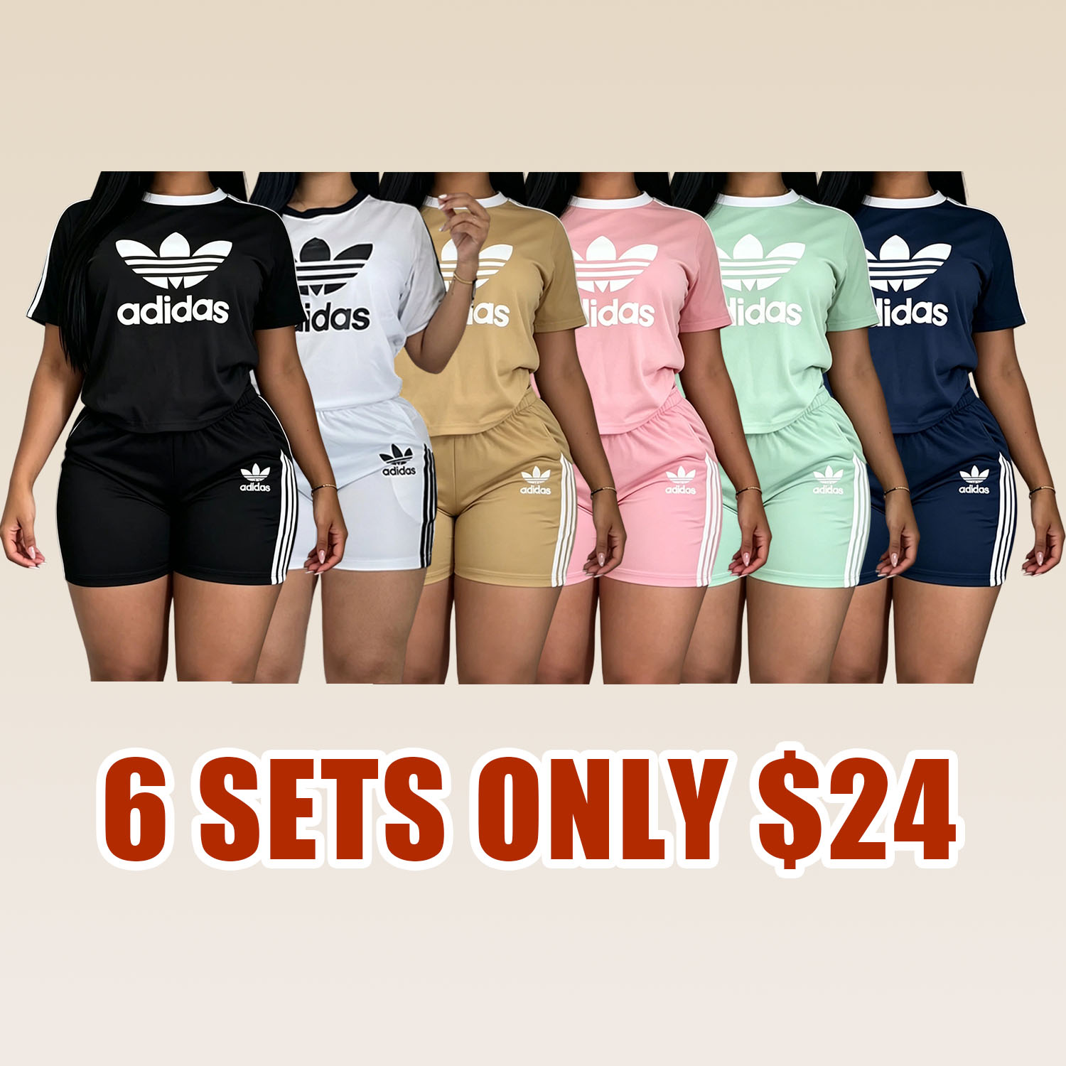 🔥Selling Fast -Women’s 2 Piece Athletic Shorts Set – Casual Loose Tee & High Waist Biker Shorts Outfit | Summer Sporty Lounge Set