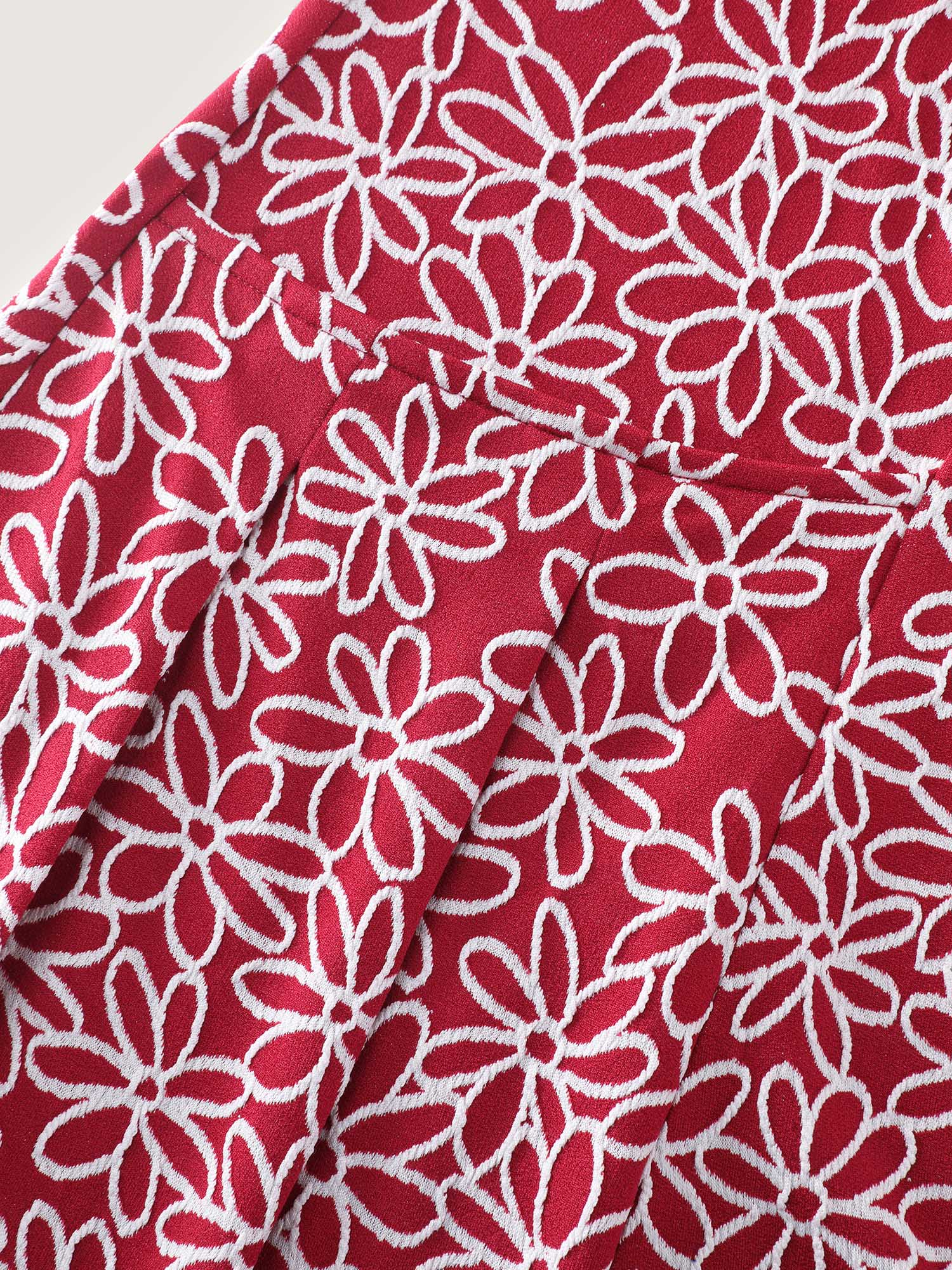 Stretchy Floral Print Cinched-Waist Mini Dress