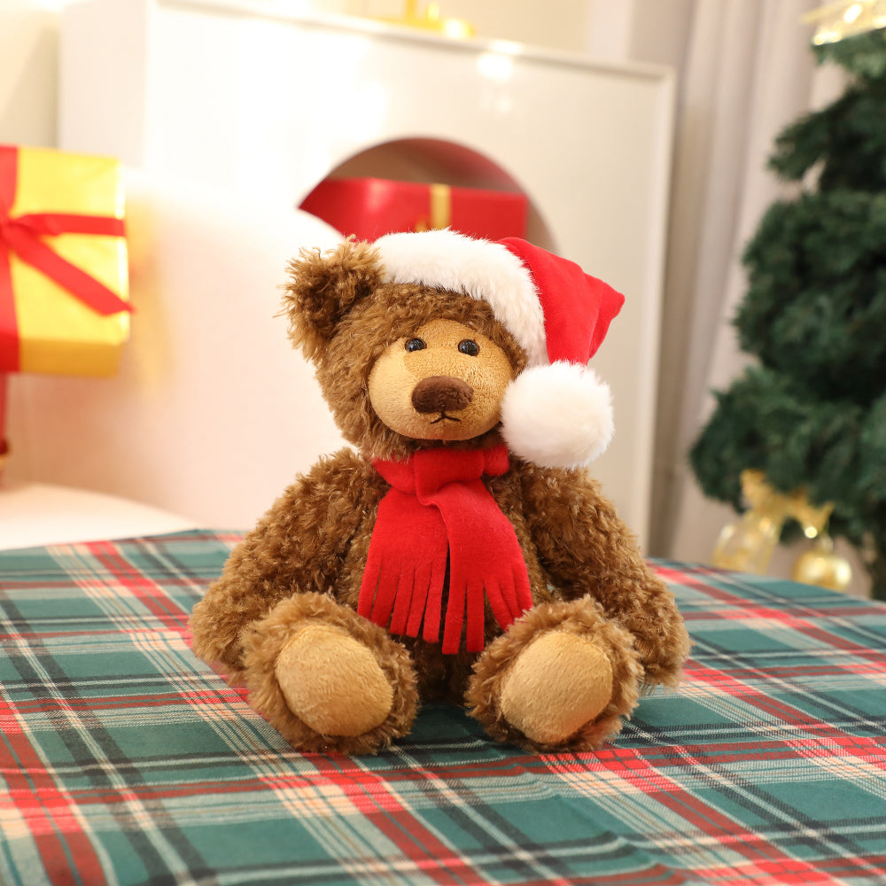 Christmas Frankie Bear Brown 10inch