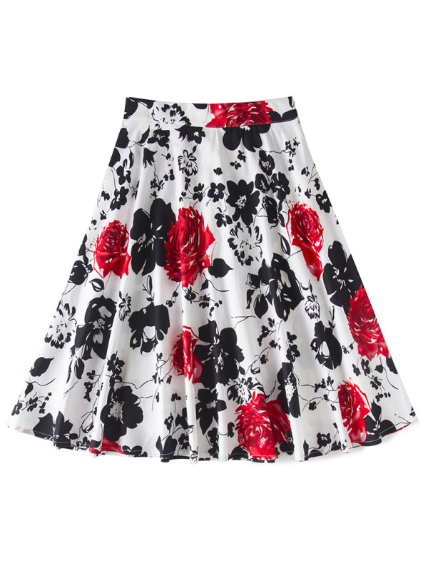 Pleated A-Line Mini Skirt