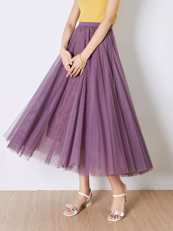 A-Line Skirt Midi Skirt