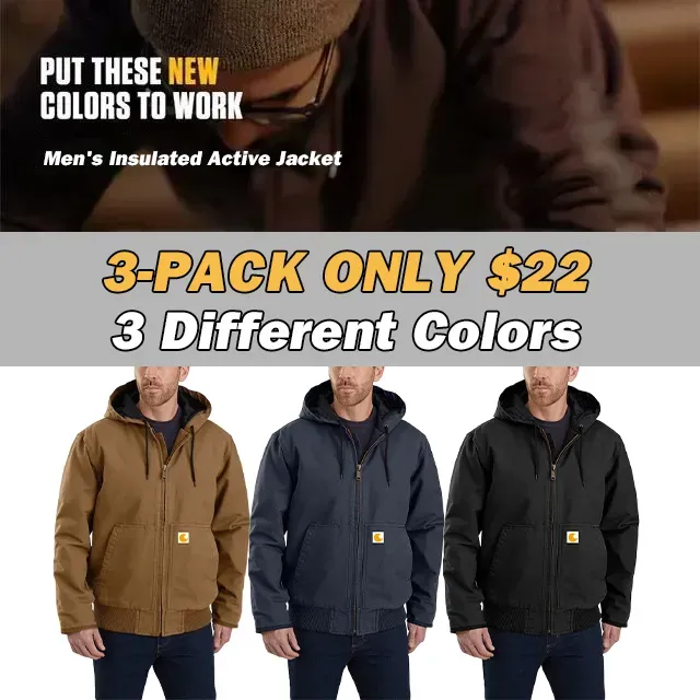 CHT🔥Price Locked Until Black Friday!🔥Hot Sale 🎁Men's Level 3 Warmth Rating Sports Loose Washed Canvas Jacket