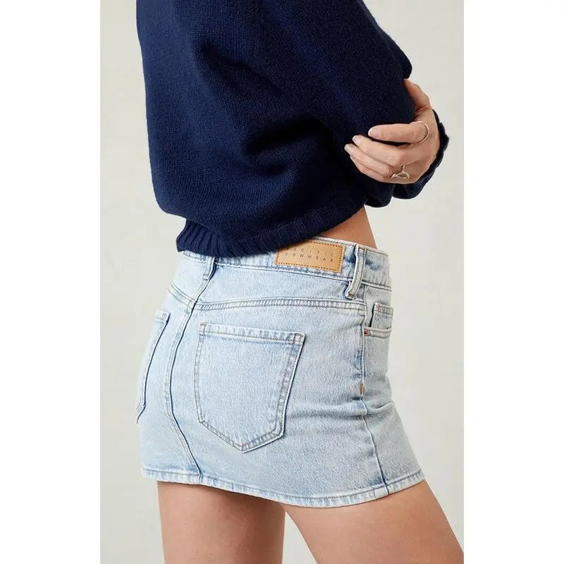 Women's Stretch Denim Mini Skirt- Multicolor (Just $3 Each!)