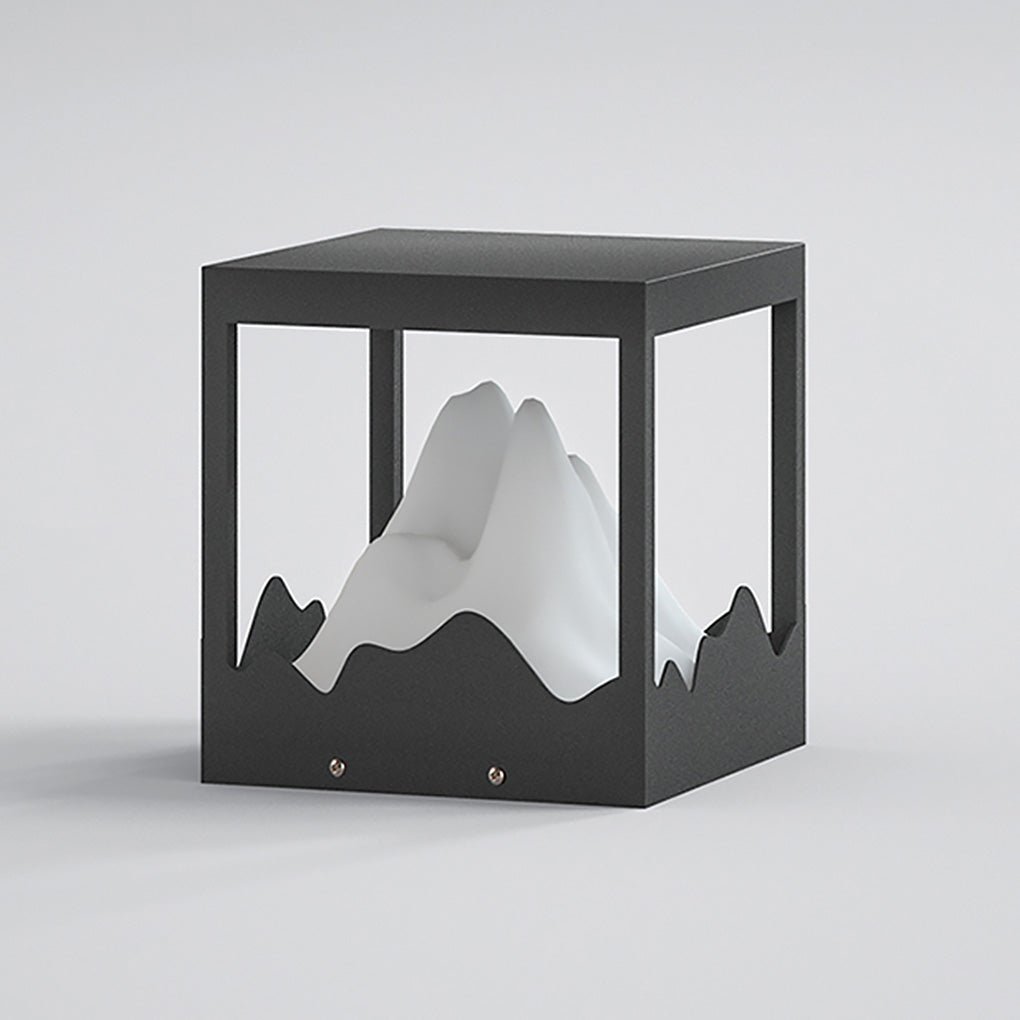 Outdoor Solar Waterproof Mountain Landscape Decorative Lighting Column Light