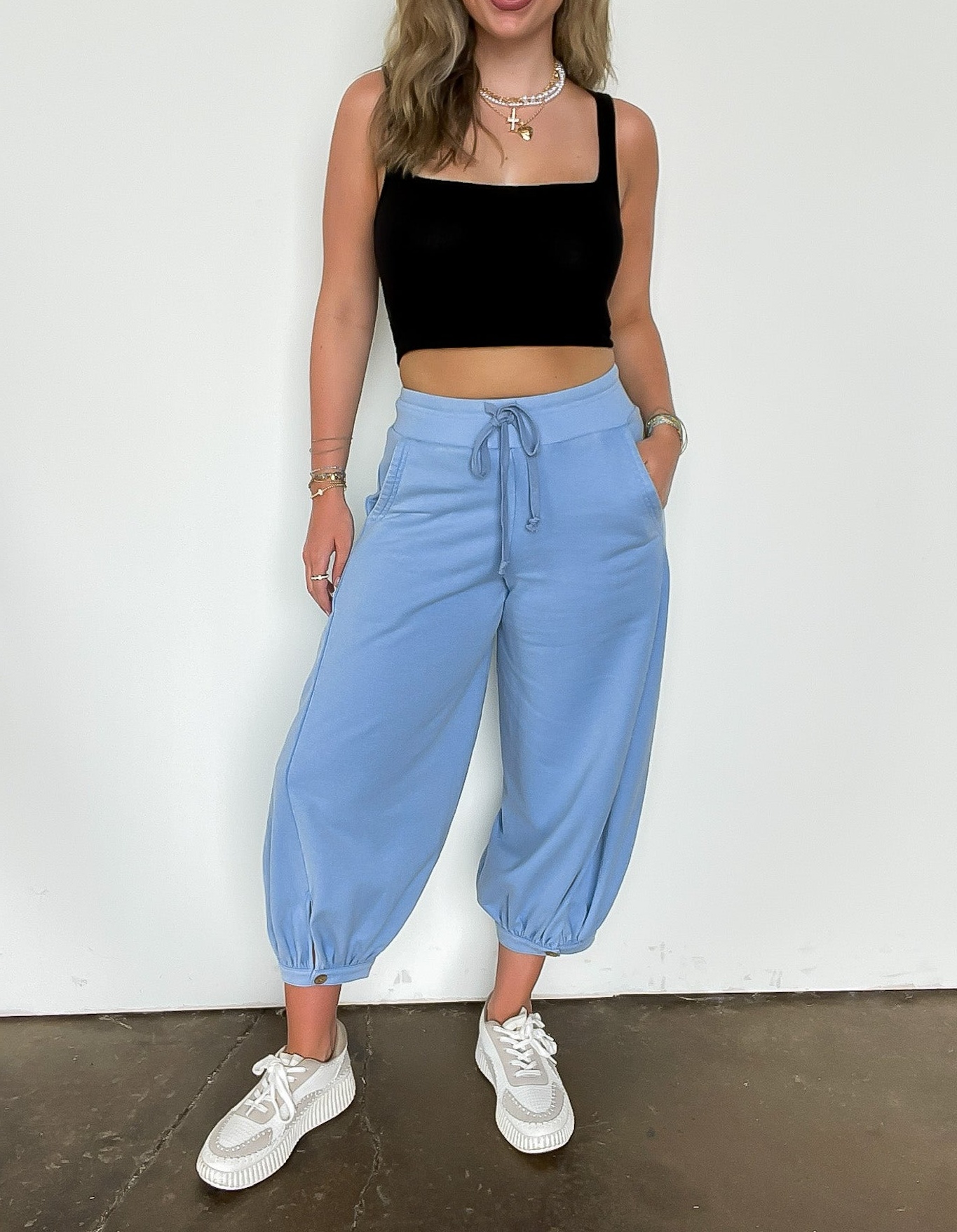 Acid Wash Bubble Pants