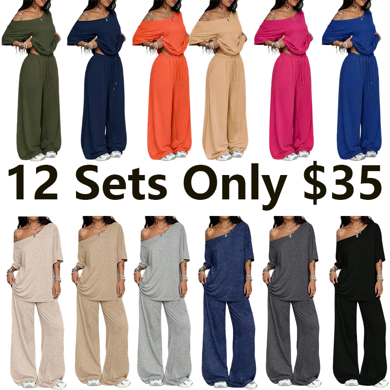 Women's Wide-Leg Lounge Set