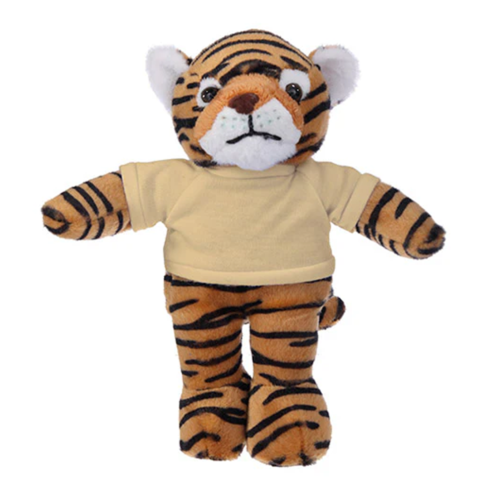 Soft Plush Tiger with Tee 8inch