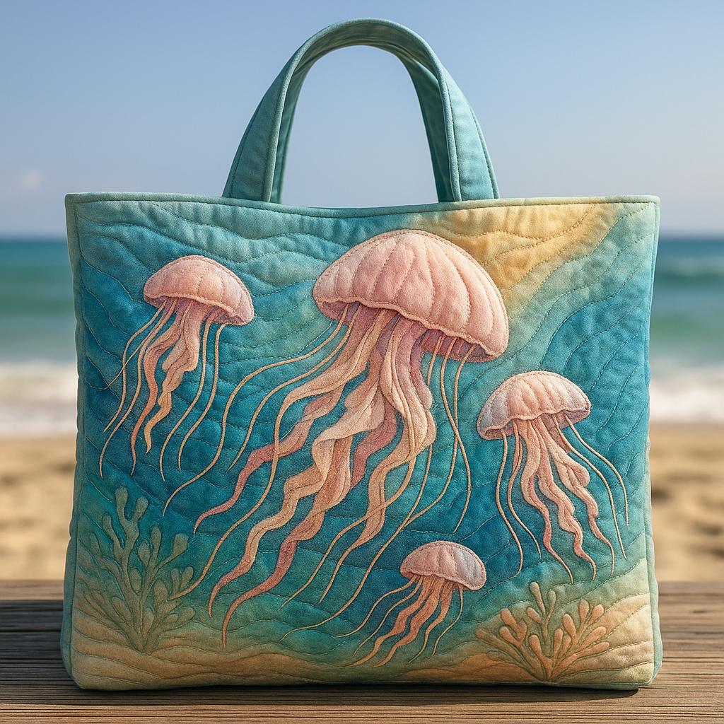 Floating Jellyfish Tote Bag — Whisper of the Deep Sea