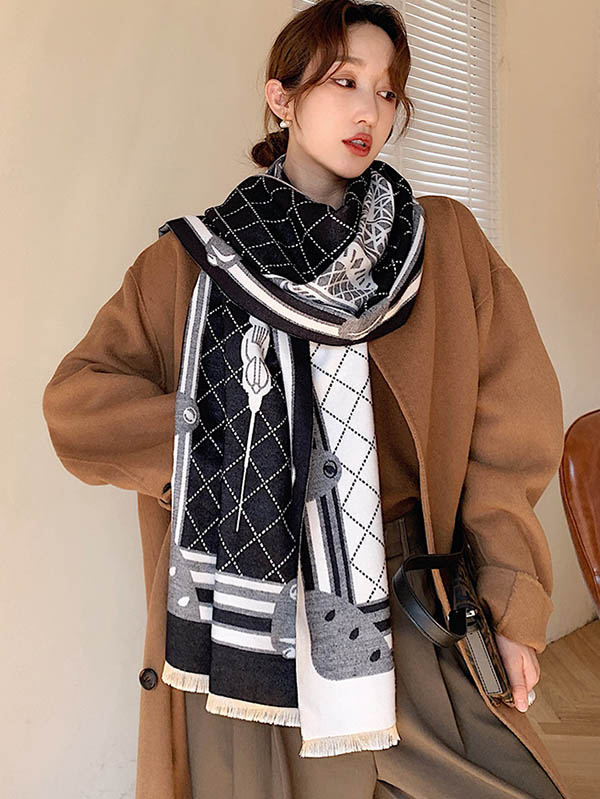 Original Warm Print Shawl&Scarf