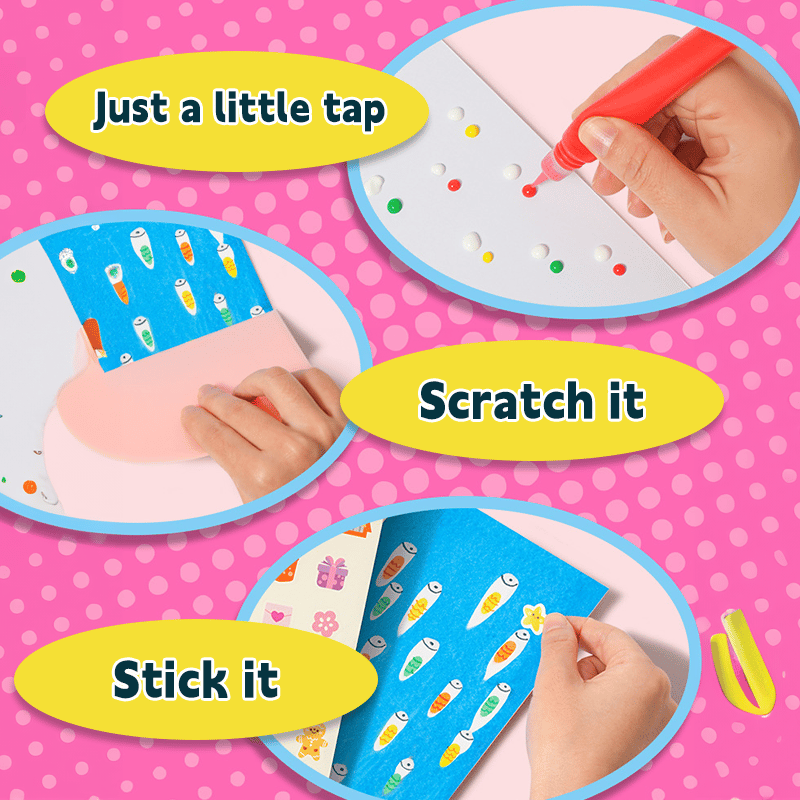 🎅20Pcs DIY Rainbow Scratch Art