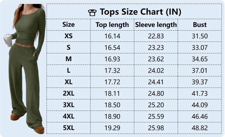 Women's Casual Striped Long Sleeve Top & Loose Pocket Pants Set