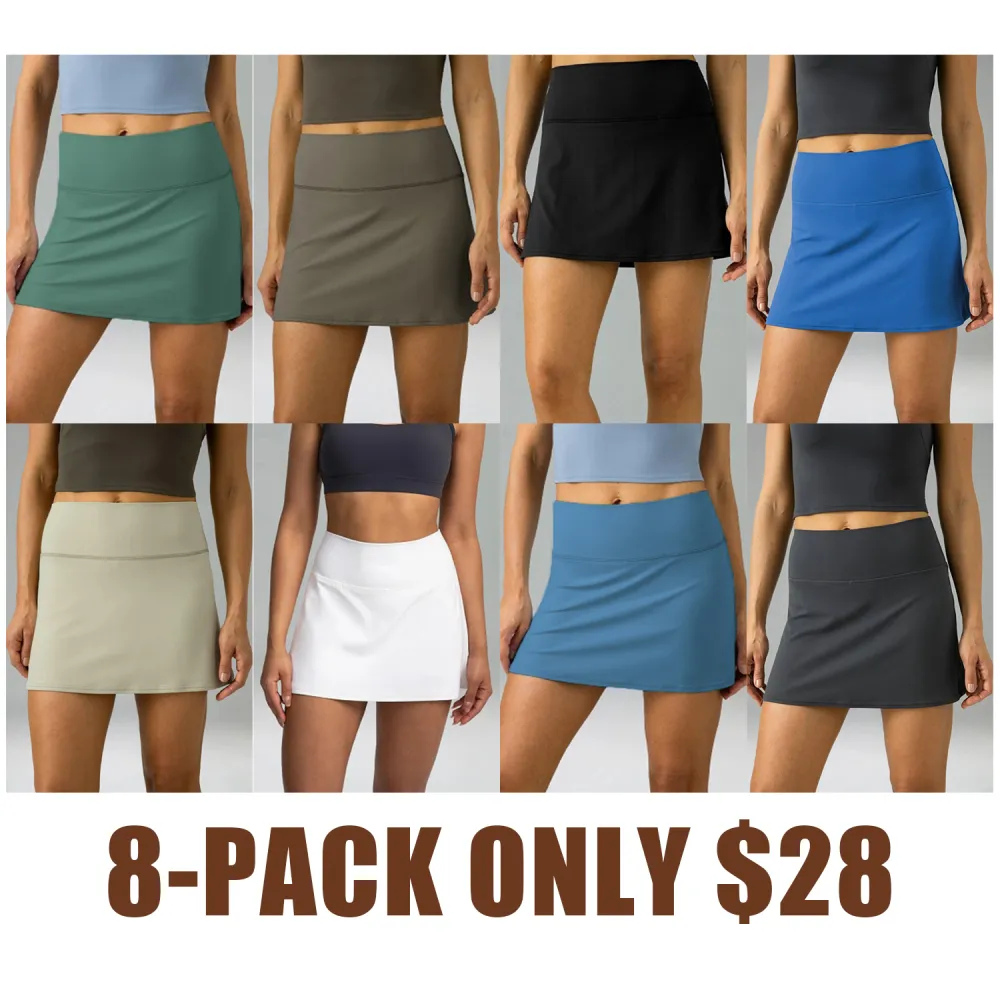 Women's High Waisted Tennis Skirt with Pockets