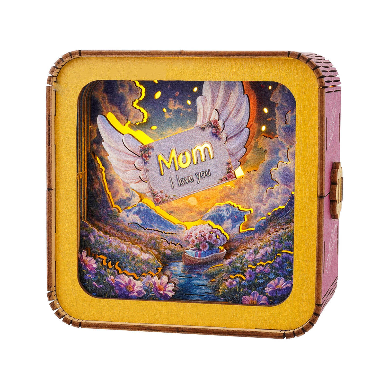 â€œWords fail, love enduresâ€  Kit- 3D Wooden Puzzle Night Light