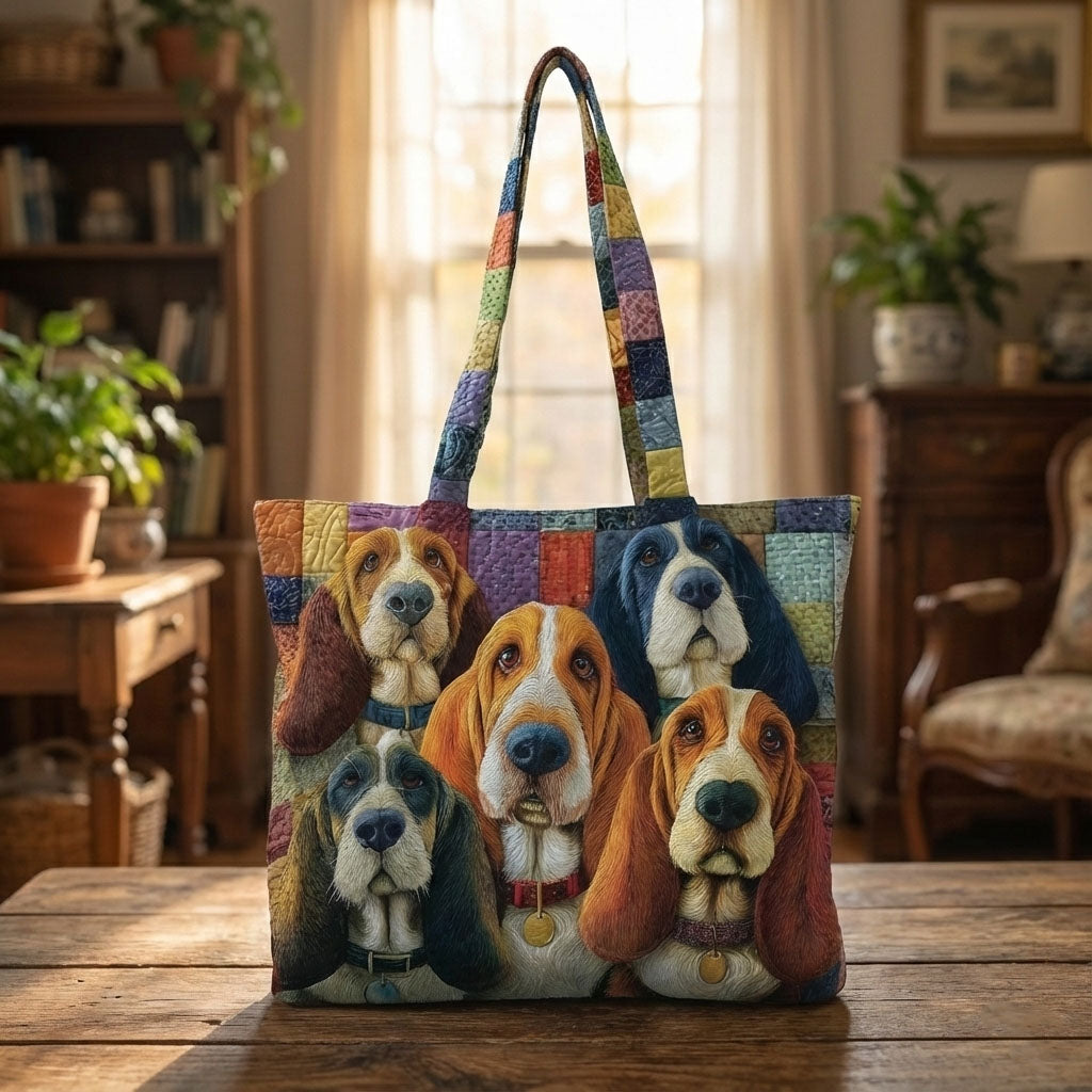 Basset Hound Quilted Tote Bag GFTONT6030