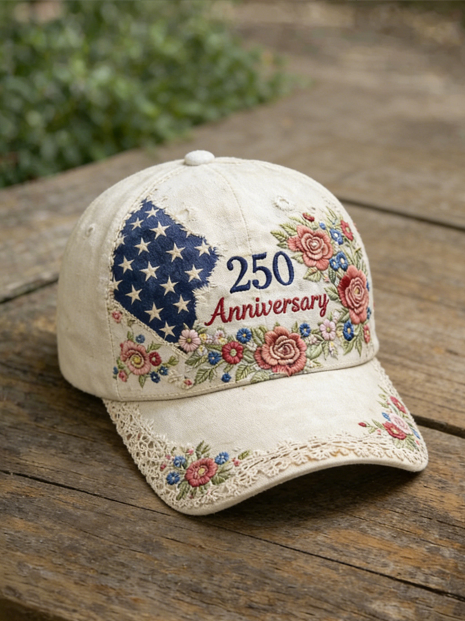 Women'S Retro Floral Print Hat