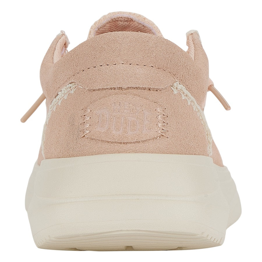 Wendy Comf Suede Crochet - Pale Pink/Multi