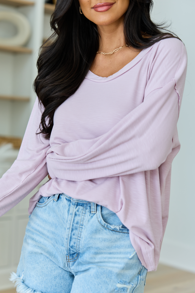 Kendall Mauve Scoop Neck Tunic
