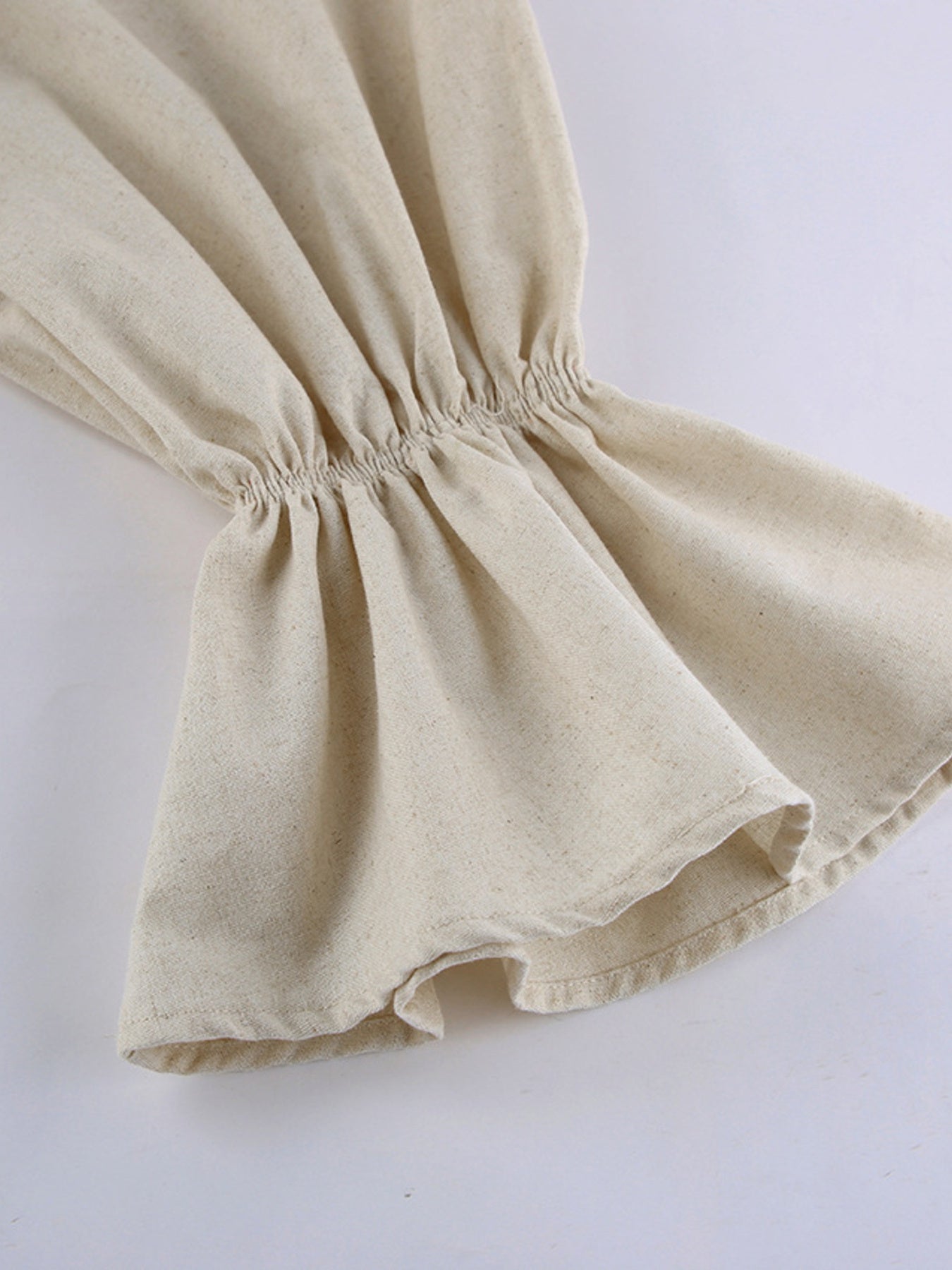 Tie Neck Flounce Sleeve Maxi Dress