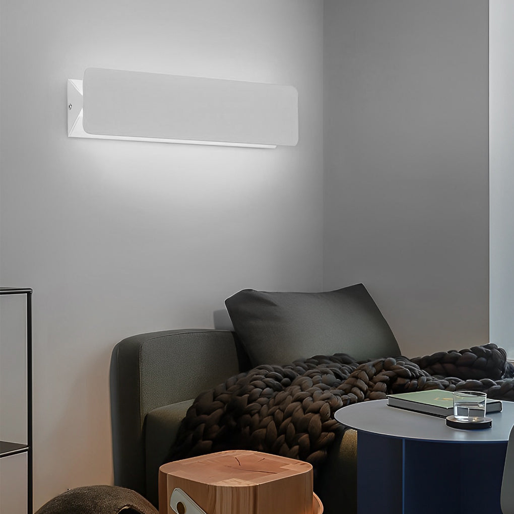 270 Rotatable Adjustable Rectangular Strip LED White Nordic Wall Lamp