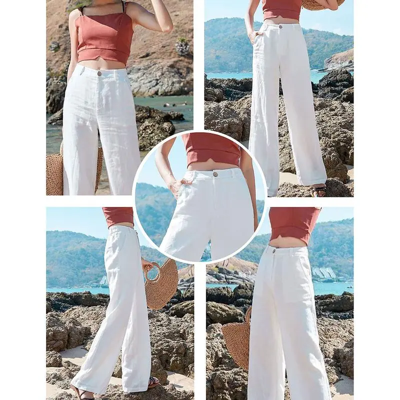 Womens Cotton Linen Pants (Just $3 Each!)