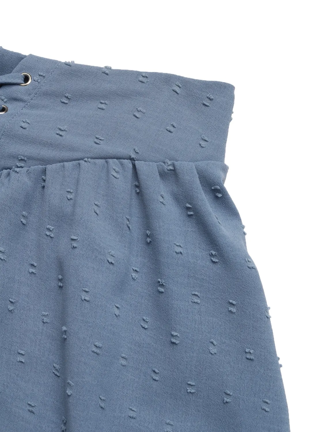 Swiss Dot Lace Up Shorts