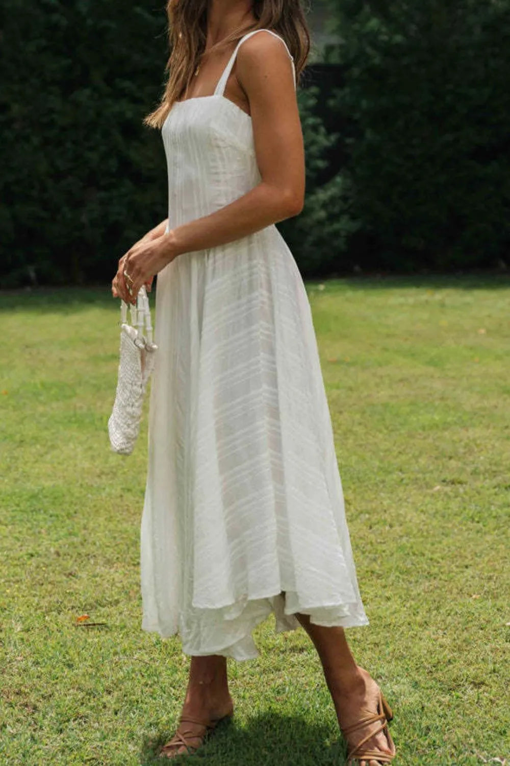 Square Neck Midi Cami Dress