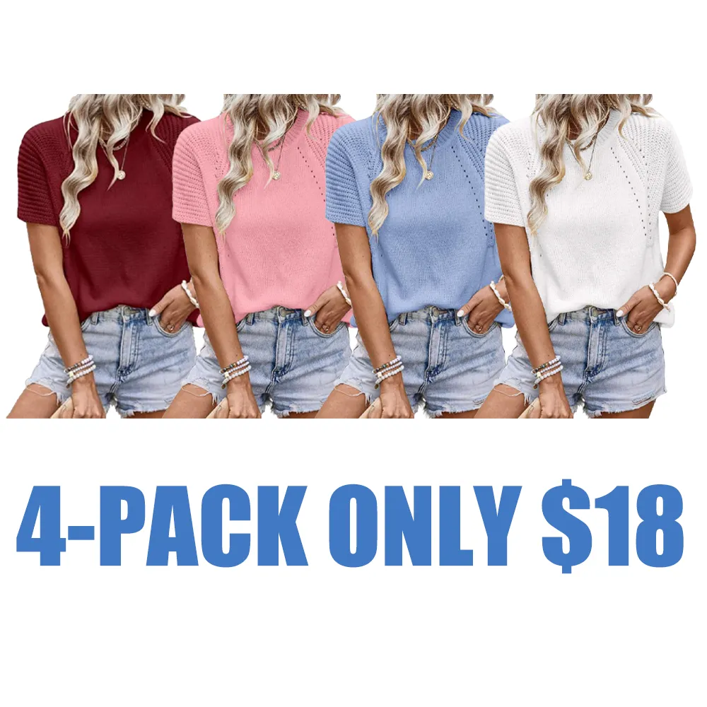 Women's Short-sleeved Knit Shirt