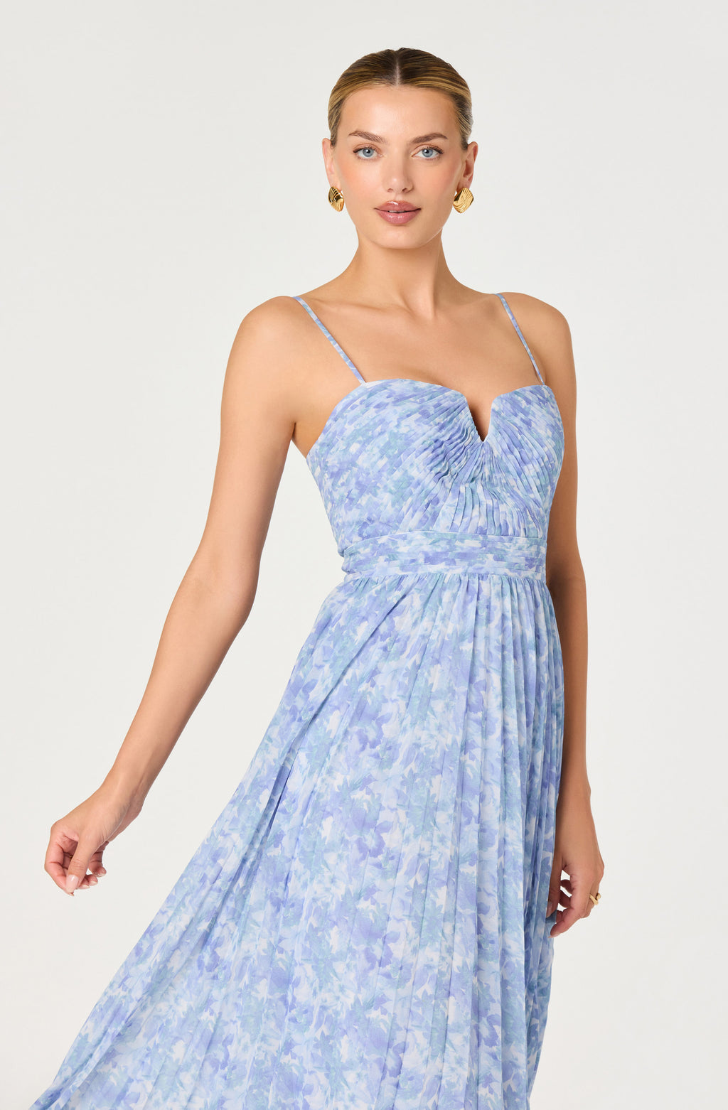 Bayley Dress in Blue Floral
