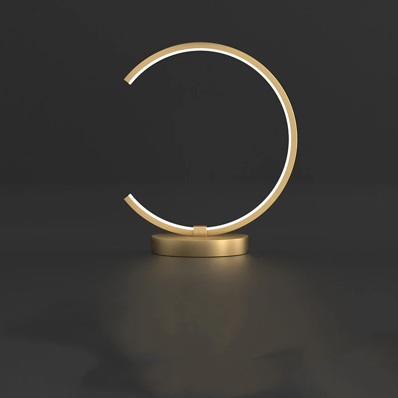 Copper Circle-Broken Circle Table Lamp