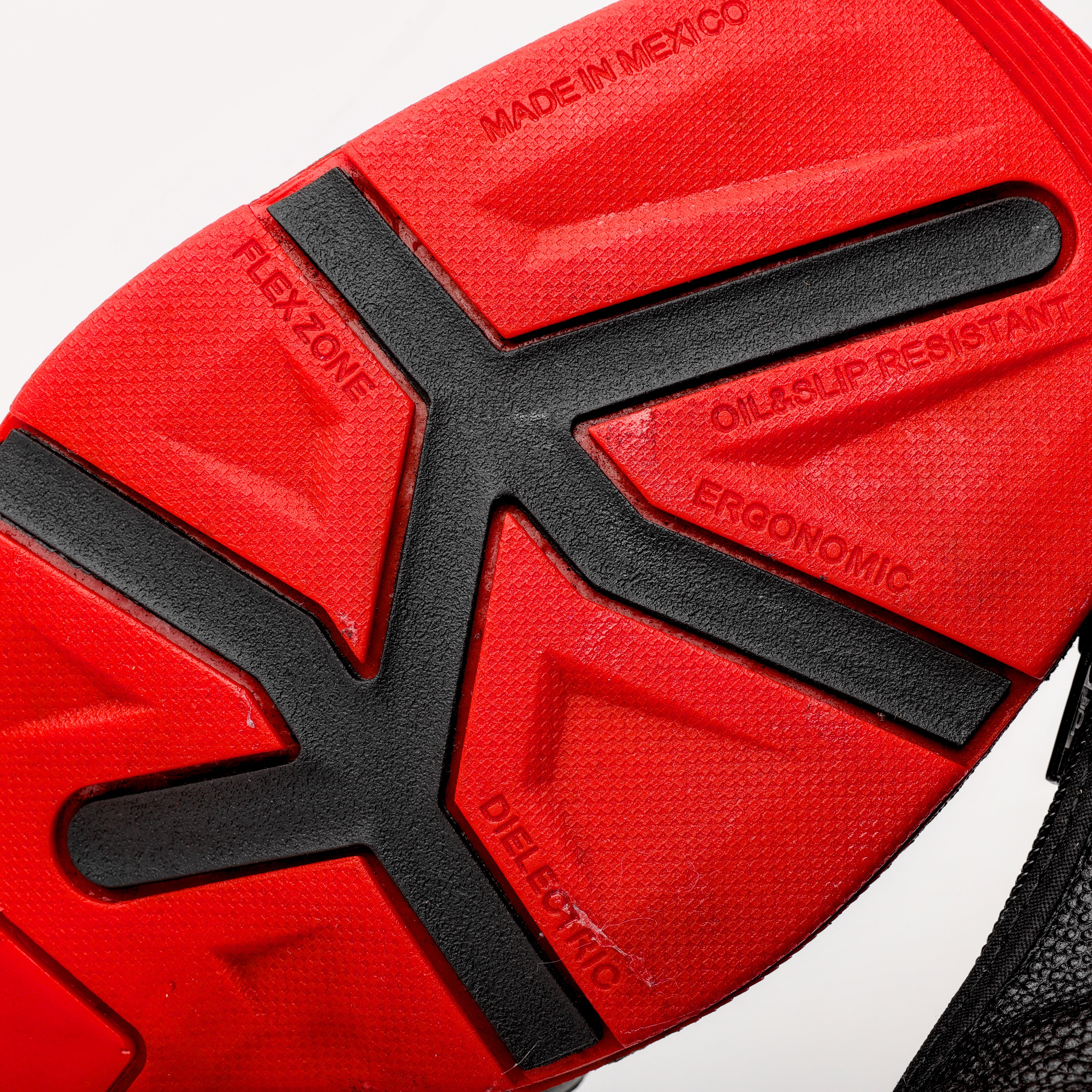 Black Stingray Leather Botin With 3D Lightweight Soles - Square Toe