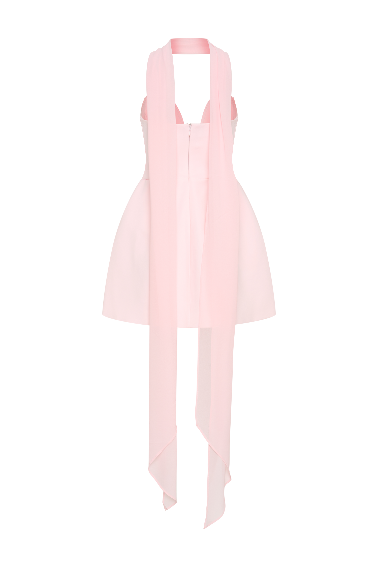 Pink Strapless Suiting Mini Dress