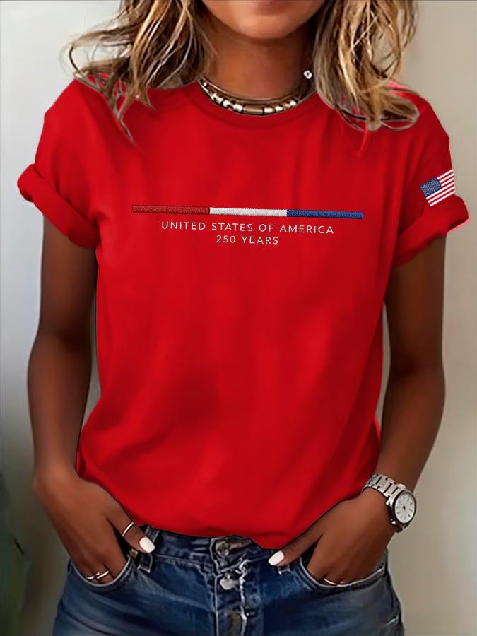 Women'S Retro American Independence Day 