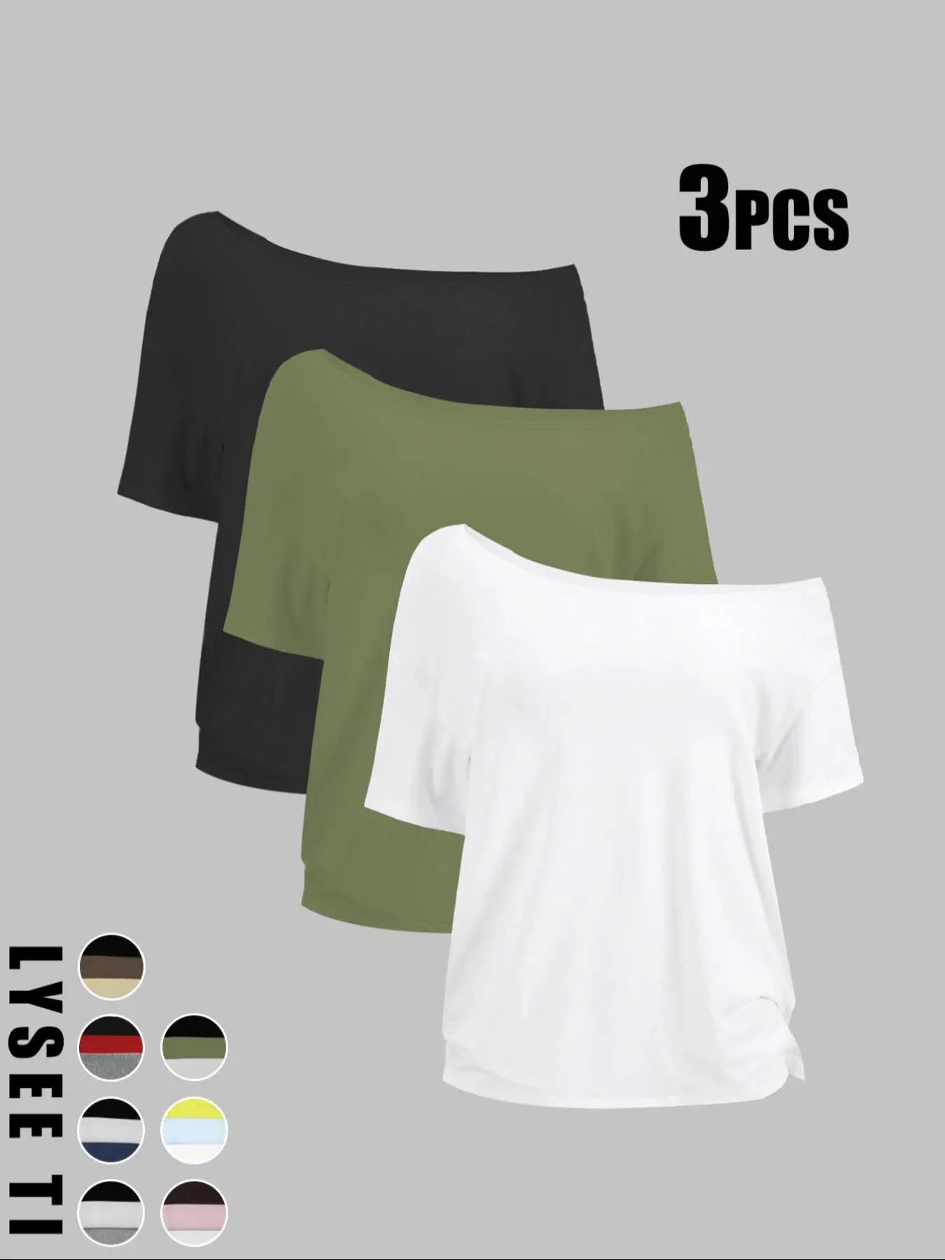 Women's Solid Color Tee, Casual Basic Short Sleeve T-shirt, Top for Daily Wear, Ladies Clothes for All Seasons, Womenswear