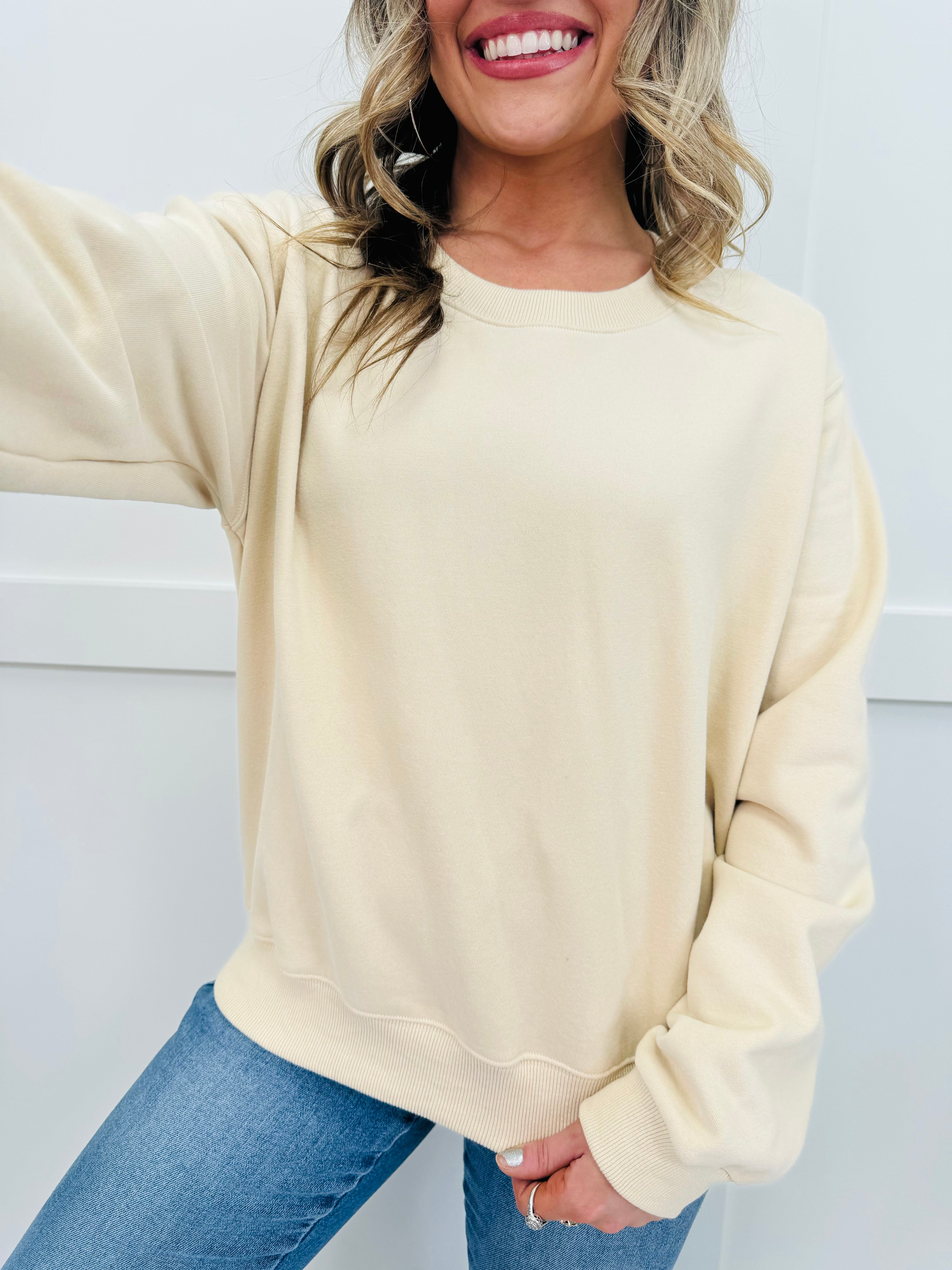 REG/CURVY MOCO Exclusive Basic Babe Pullover- Multiple Colors!
