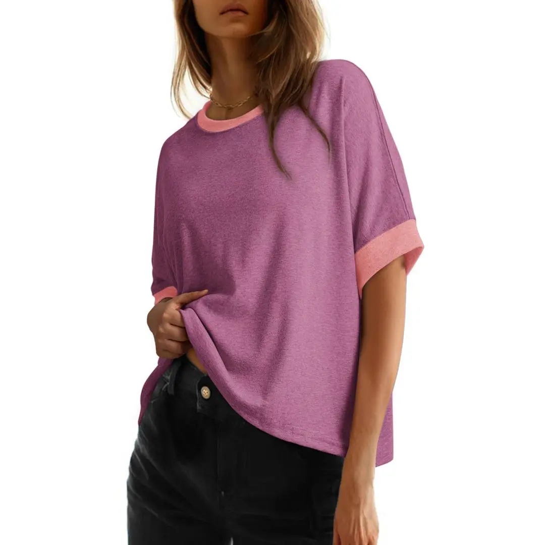 Women's Tops for Women 2026 Loose Oversized Basic Tee Comfortable Soft Fabric Flattering Fit