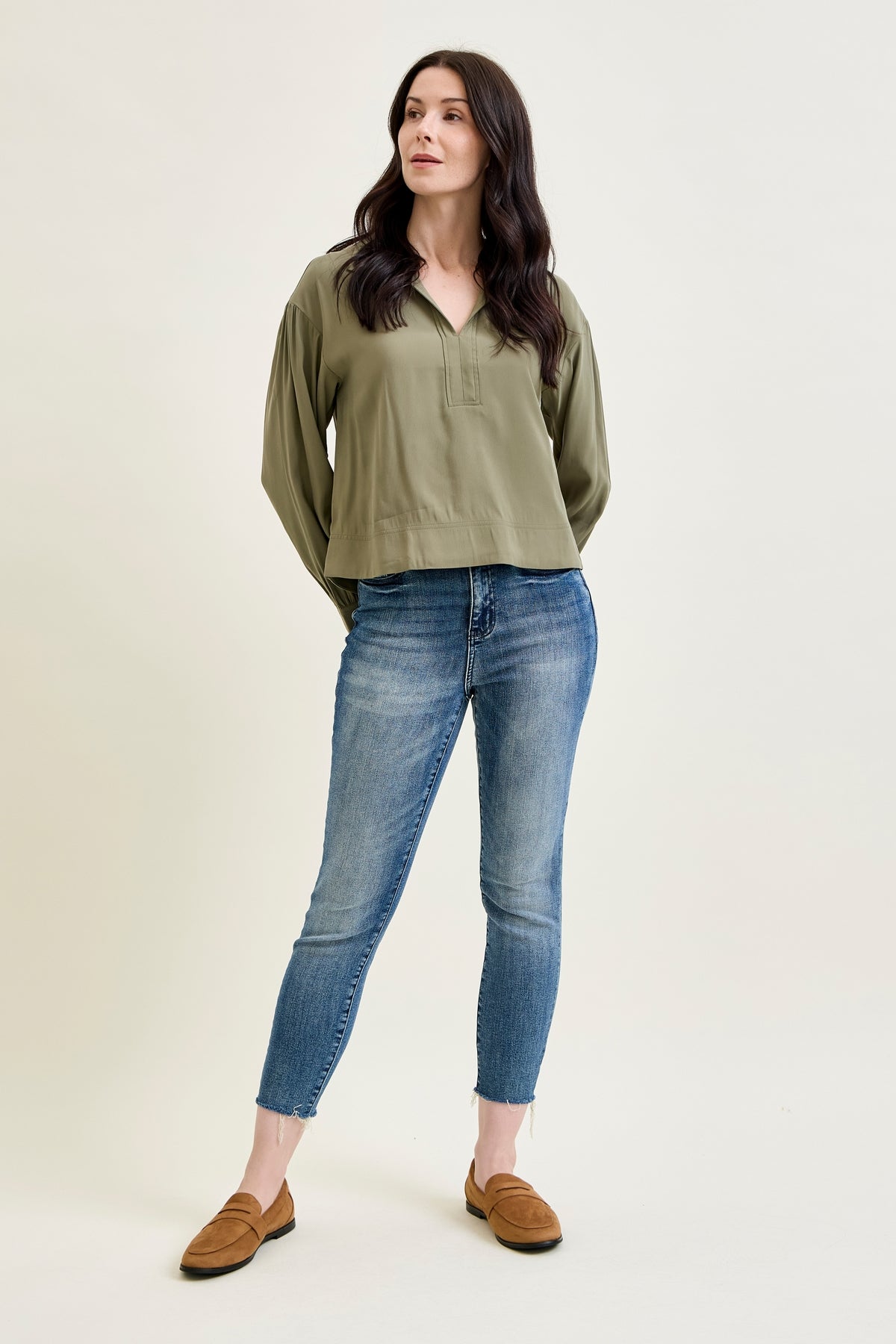 Angie Raw Hem Relaxed Fit