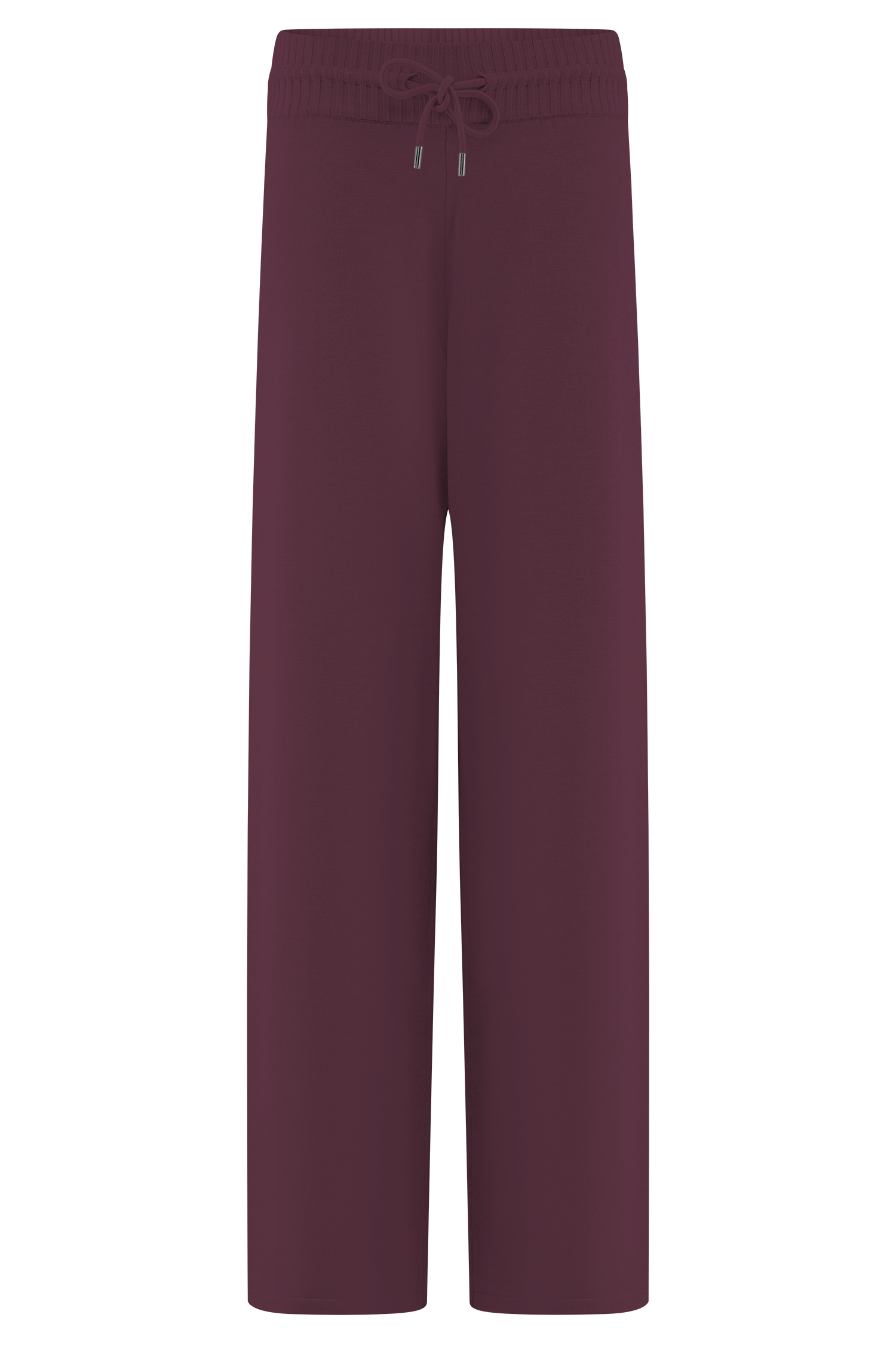 Merlot Knit Wide Leg Pants