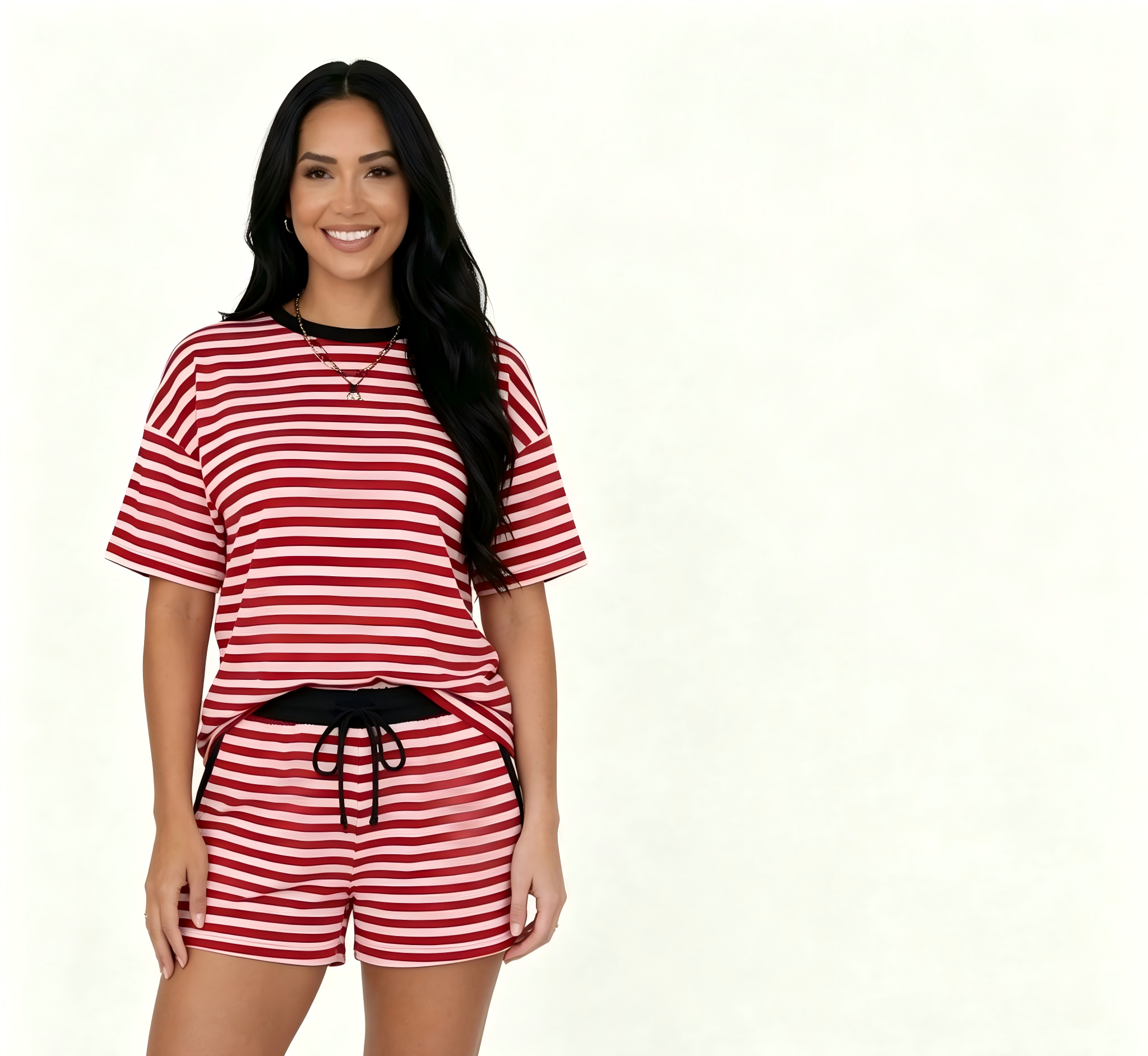 ✨✨✨Women's Drop Shoulder Stripe Set