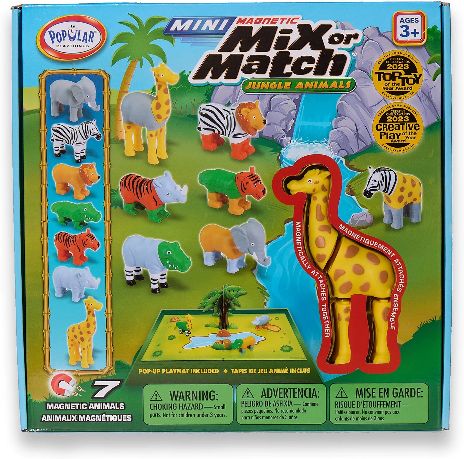 Mini Magnetic Mix-and-Match Jungle Animals