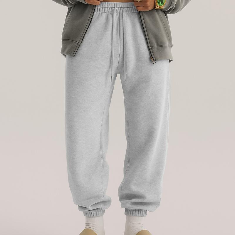 600GSM Baggy Fleece Sweatpants – Unisex Retro Streetwear